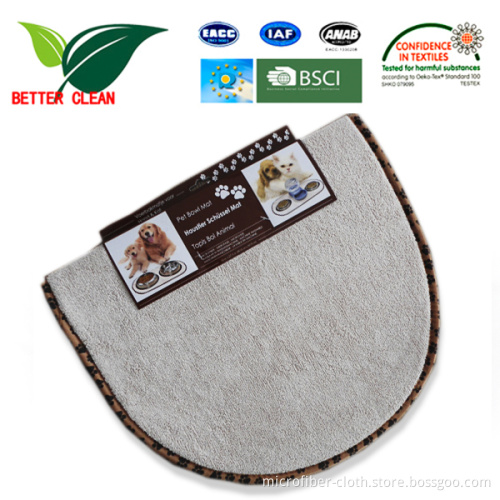 Washable Microfiber Pet Mat for Dog Eat Food